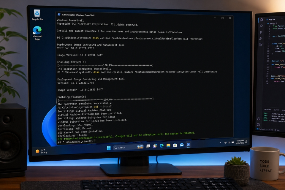 sửa lỗi WSL không chạy được Windows 11 7