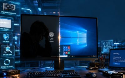 Sửa lỗi black screen after login Windows 10