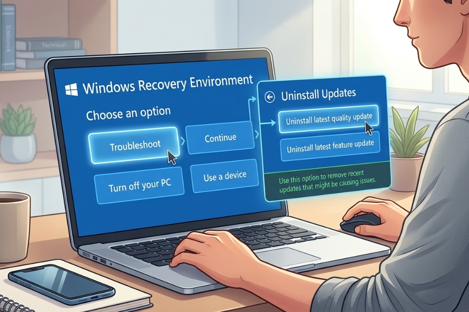 Sửa lỗi black screen after login Windows 10 14