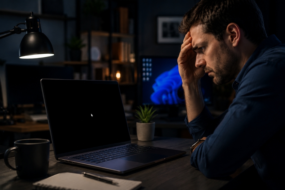 Sửa lỗi black screen after login Windows 11 5