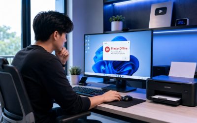 Sửa lỗi may in offline Windows 11