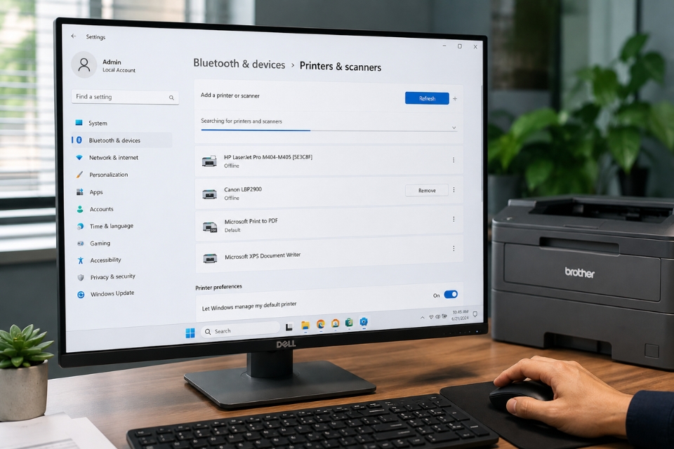Sửa lỗi may in offline Windows 11 9