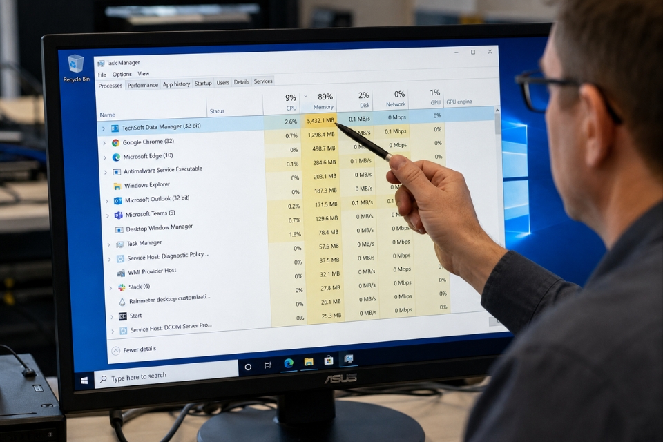Sửa lỗi memory leak Windows 10 8