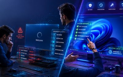 sửa lỗi stuck on welcome screen Windows 11