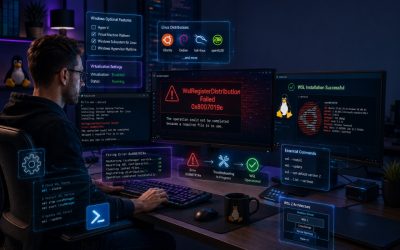 Sửa lỗi wslregisterdistribution failed 0x8007019e Windows 10