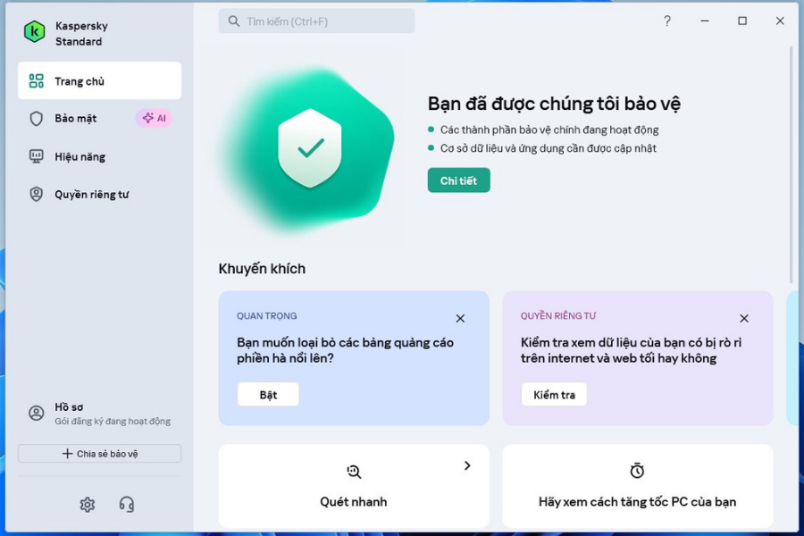 Phần Mềm Kaspersky Standard