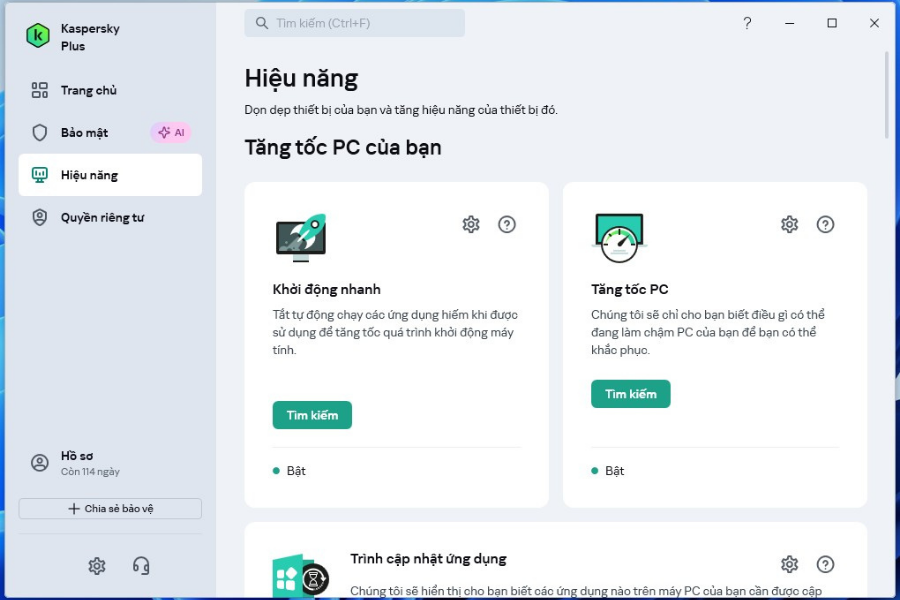 Phần mềm Kaspersky Plus