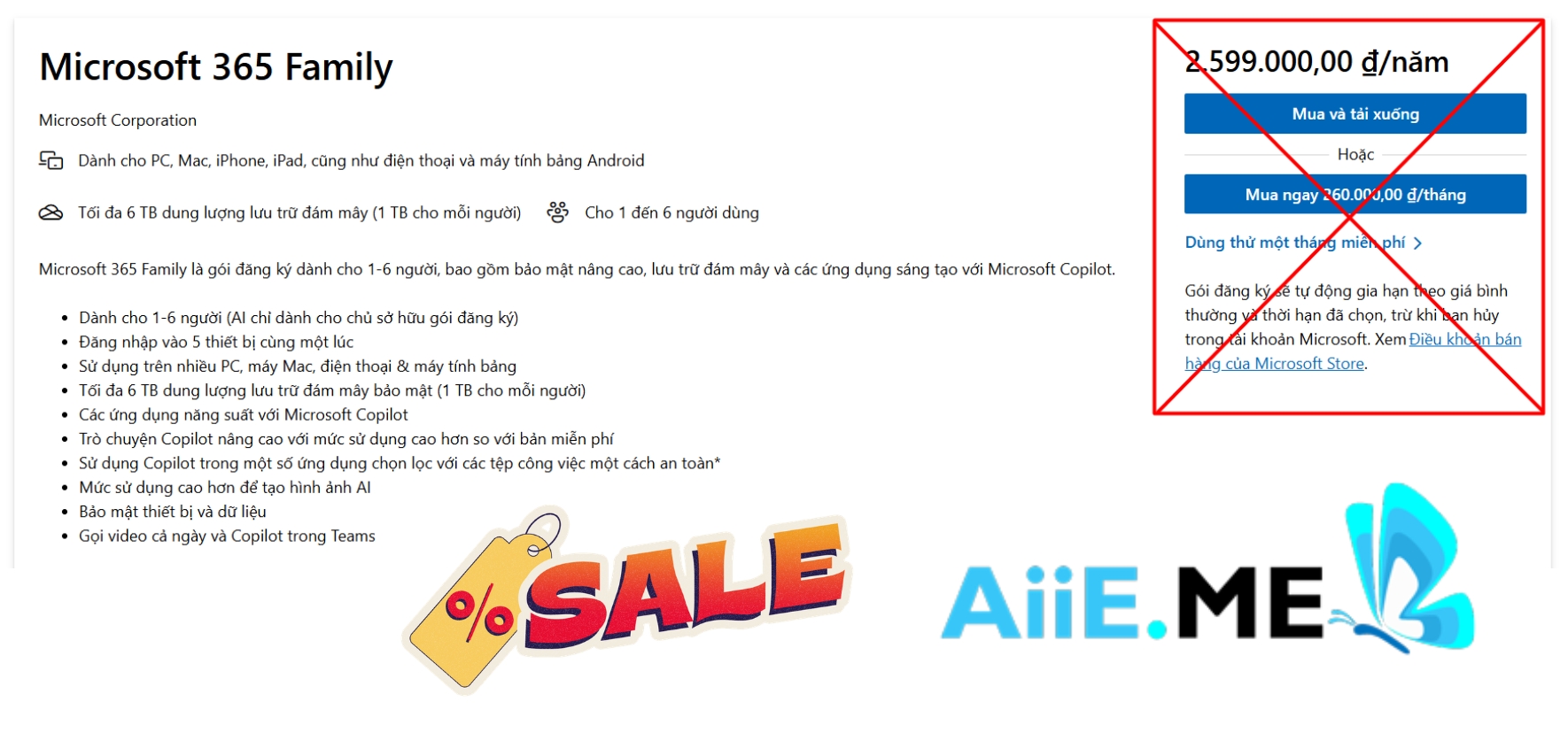 Ứng dụng cao cấp đi kèm của microsoft Office 365