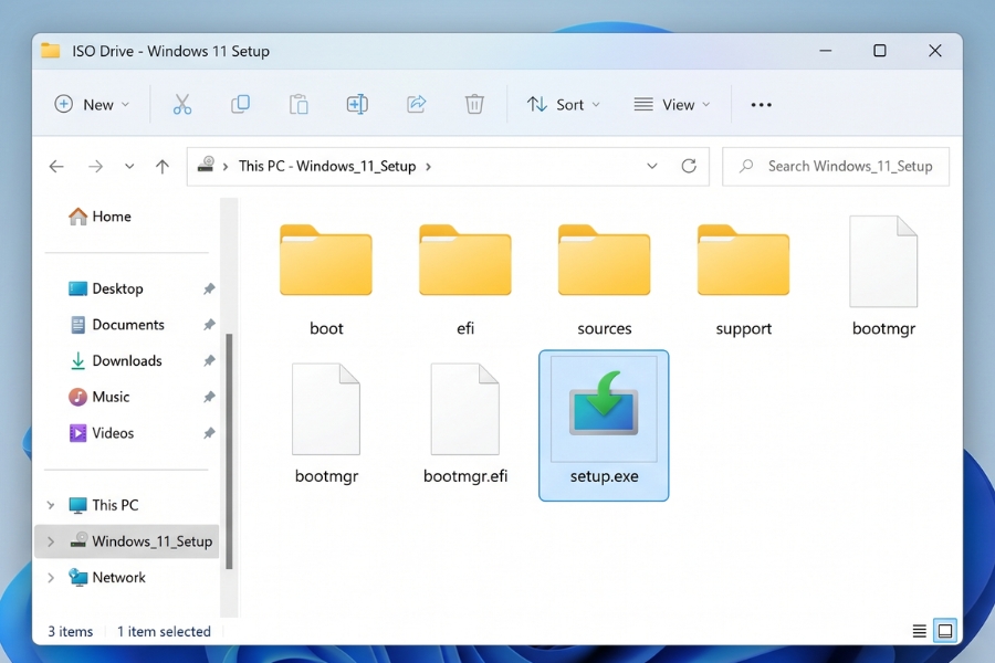 Cách Cài Win 11 Trực Tiếp Từ File Iso Không Cần USB