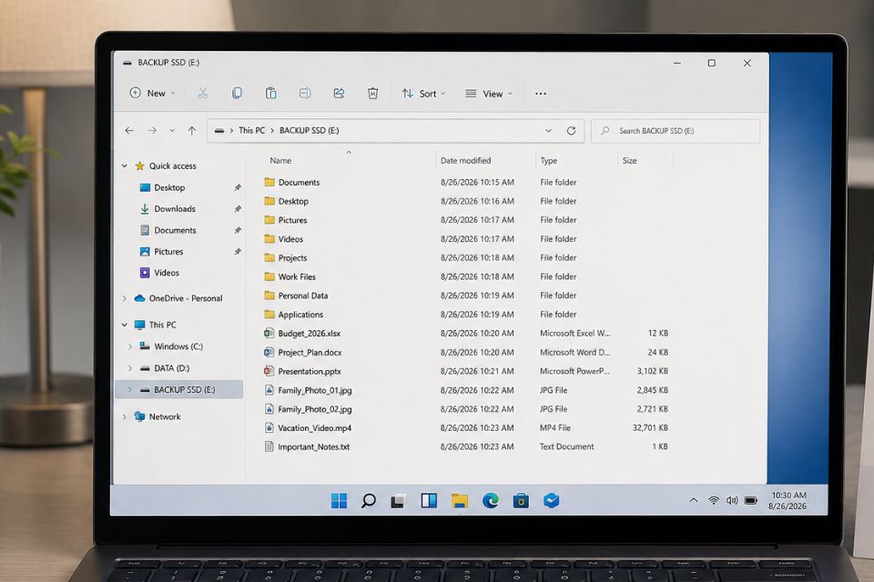 Cách backup dữ liệu trước khi lên Windows 11 7