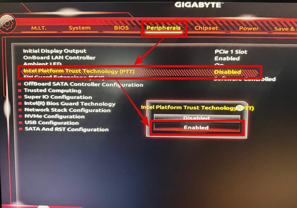 Cách bật Secure Boot và TPM 2.0 trên main Gigabyte để cài Windows 11 (Chi tiết từng bước) 6