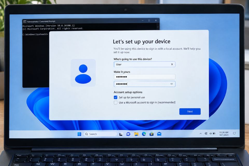 Cách cài Windows 11 không cần tài khoản Microsoft 11