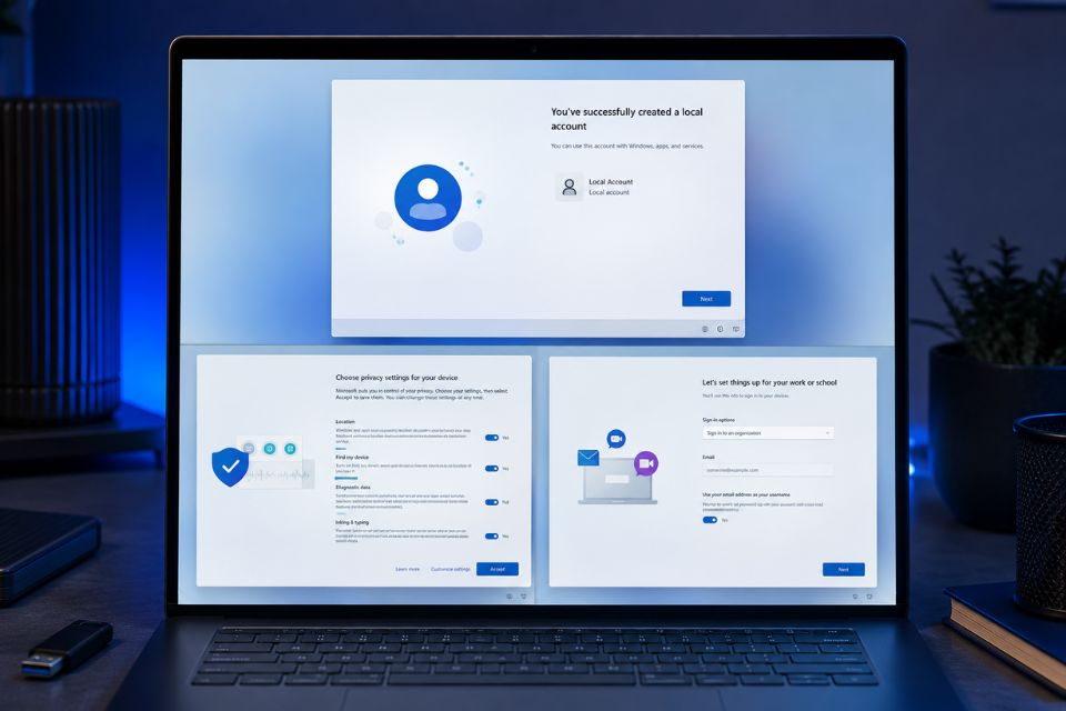 Cách cài Windows 11 không cần tài khoản Microsoft 12