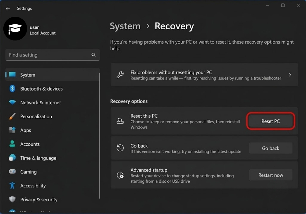 Cách reset Win 11 về trạng thái ban đầu như mới mua 8