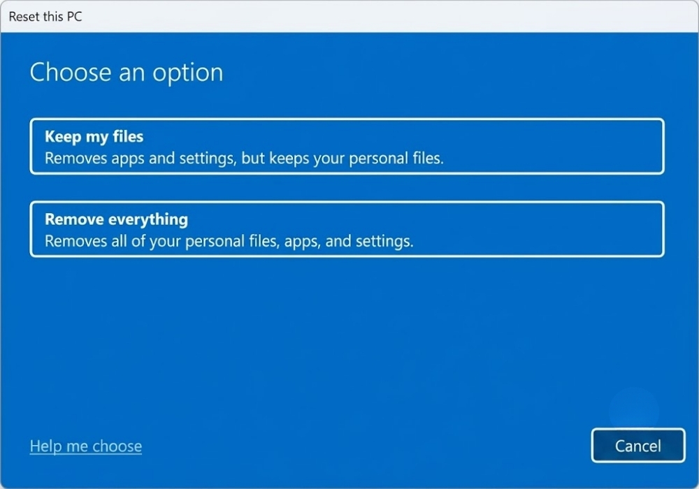 Cách reset Win 11 về trạng thái ban đầu như mới mua 9