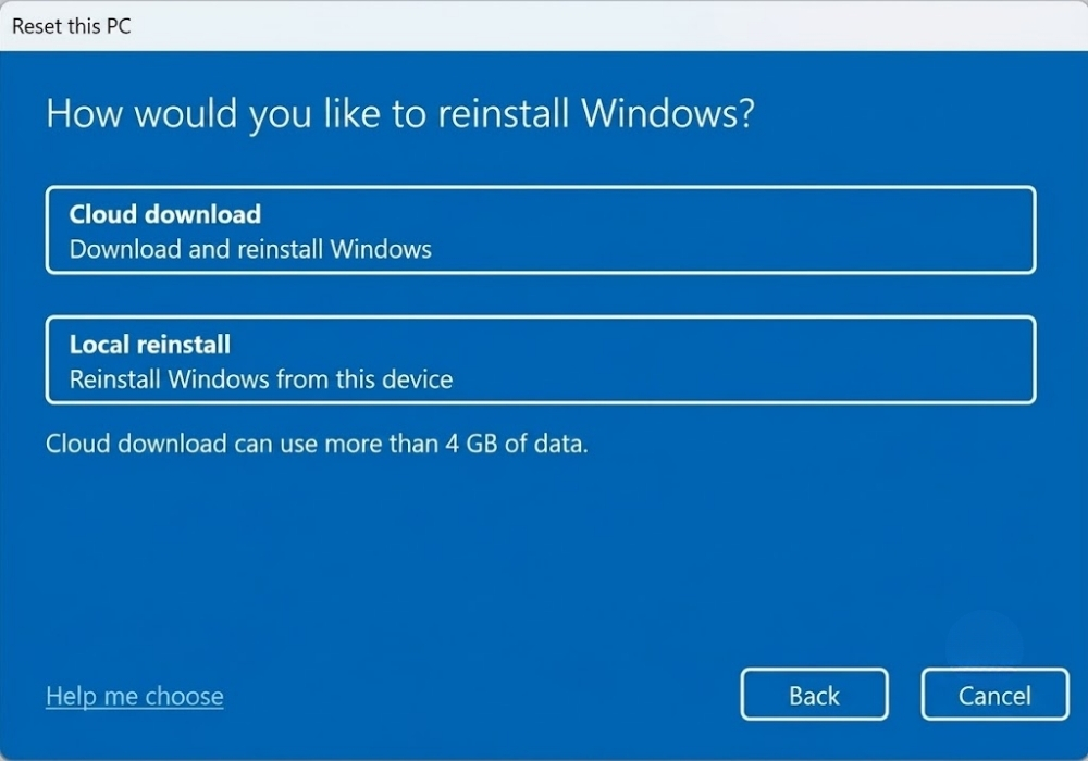 Cách reset Win 11 về trạng thái ban đầu như mới mua 10