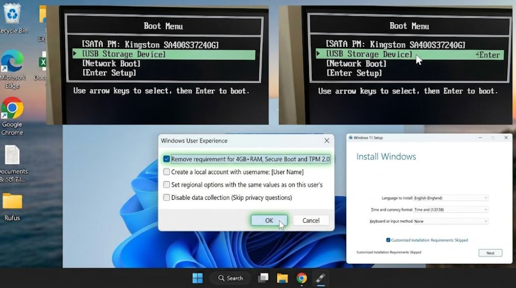 Cài Đặt Windows 11 Bỏ Qua Yêu Cầu TPM 2.0 Bằng Rufus 10