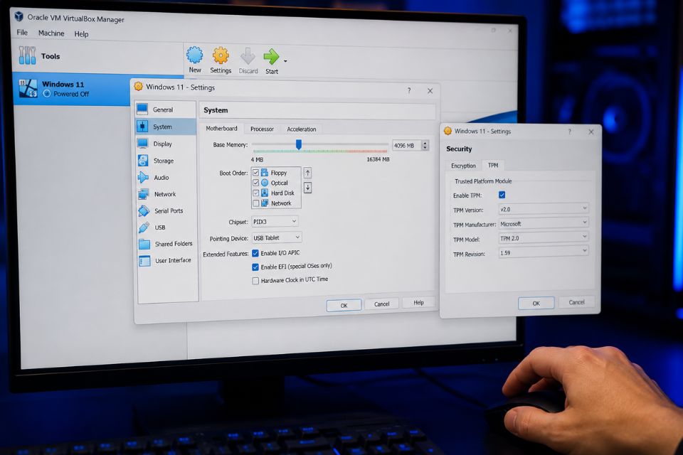 Cài Windows 11 trên VirtualBox 7