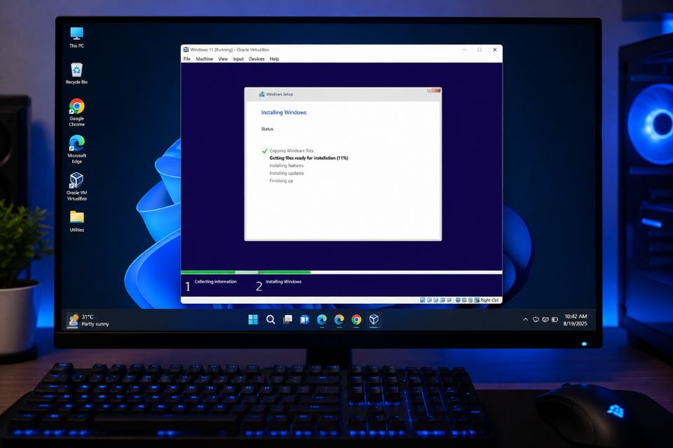 Cài Windows 11 trên VirtualBox 8