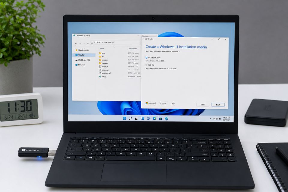 Chuẩn bị gì trước khi cài Windows 11 8