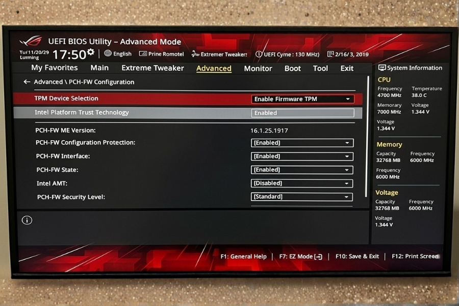 Cách Bật TPM 2.0 Trong BIOS Để Cài Win 11 