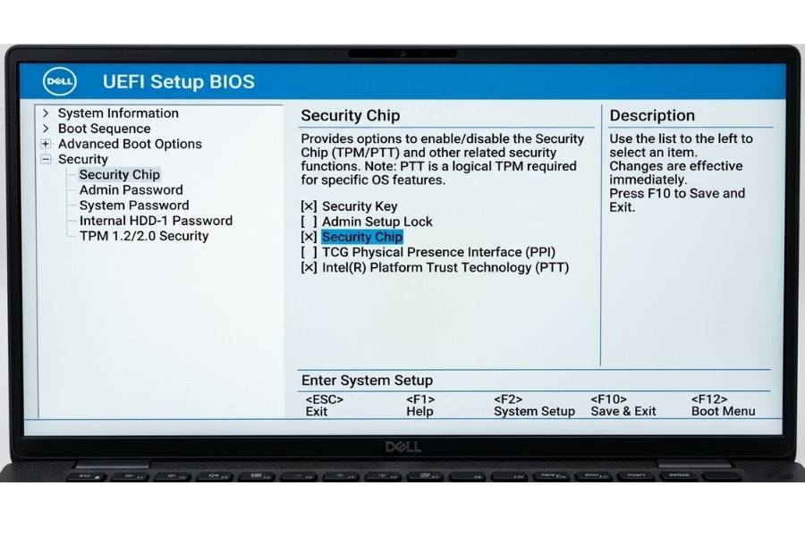 Cách Bật TPM 2.0 Trong BIOS Để Cài Win 11 