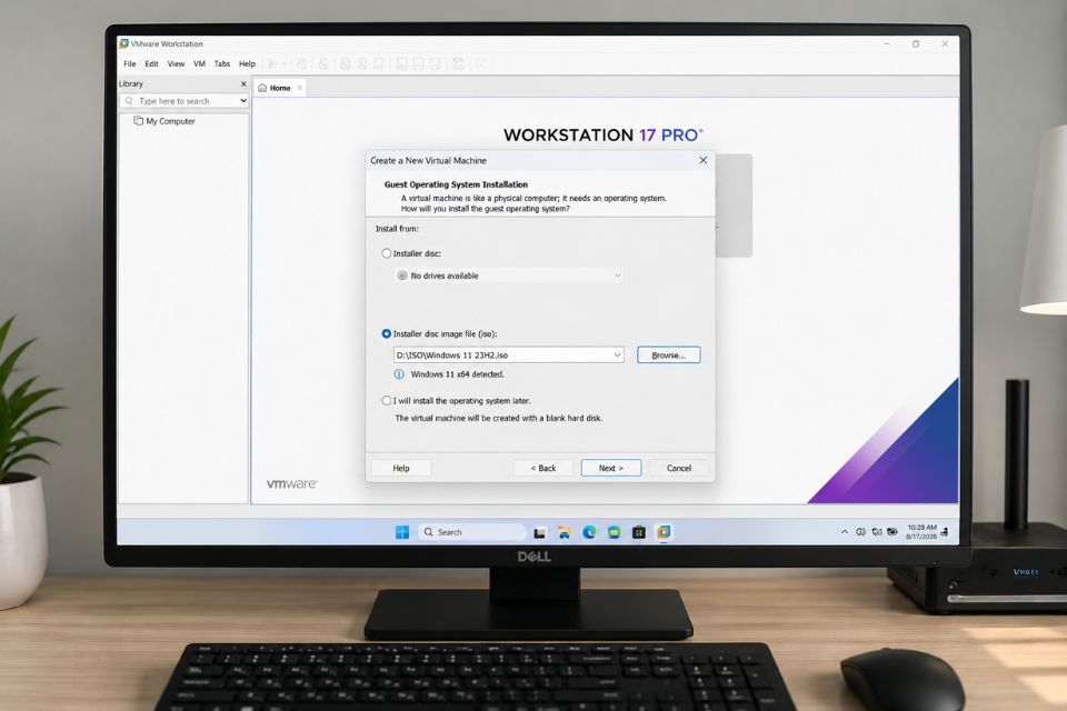 Hướng dẫn cài Windows 11 trên máy ảo VMware 7