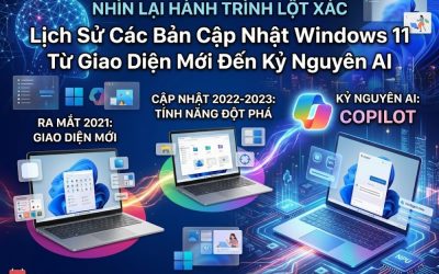 Nhìn Lại Hành Trình Lột Xác: Lịch Sử Các Bản Cập Nhật Windows 11 Từ Giao Diện Mới Đến Kỷ Nguyên AI