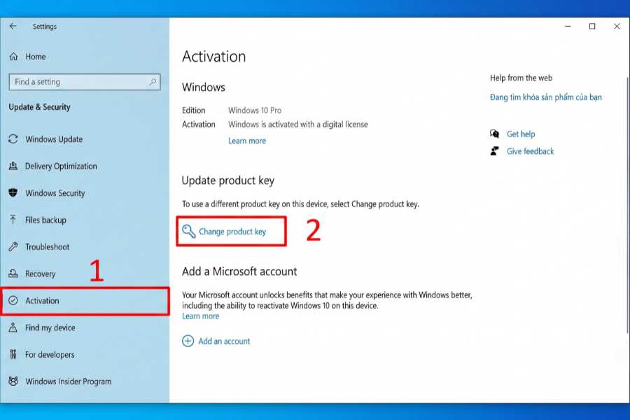 Kích hoạt Win 10 Pro ESD Online Retail