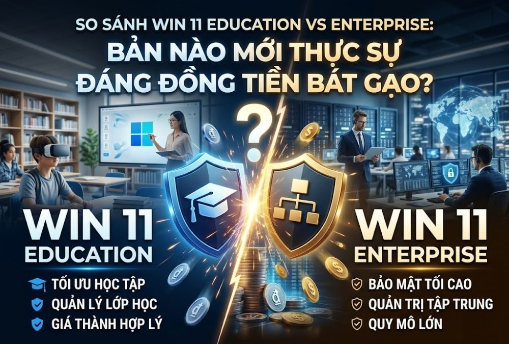 So Sánh Win 11 Education vs Enterprise: Bản Nào Mới Thực Sự Đáng Đồng Tiền Bát Gạo?