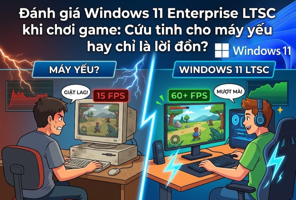 Đánh giá Windows 11 Enterprise LTSC khi chơi game: Cứu tinh cho máy yếu hay chỉ là lời đồn?