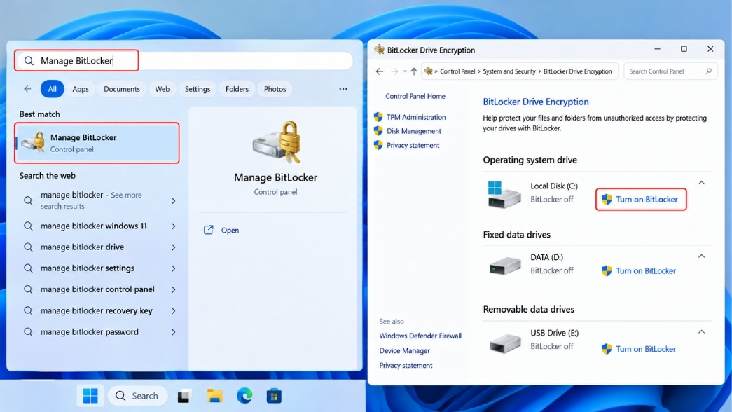 Cách Bật Bitlocker Mã Hóa Ổ Cứng Bảo Mật Dữ Liệu Win 11 7 Cách Bật Bitlocker Mã Hóa Ổ Cứng Bảo Mật Dữ Liệu Win 11