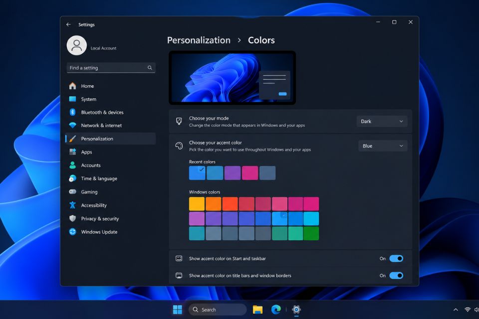 Cách cá nhân hóa giao diện Windows 11 đẹp mắt độc lạ 9