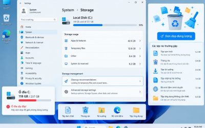Cách dọn rác Windows 11 tăng dung lượng ổ C nhanh chóng