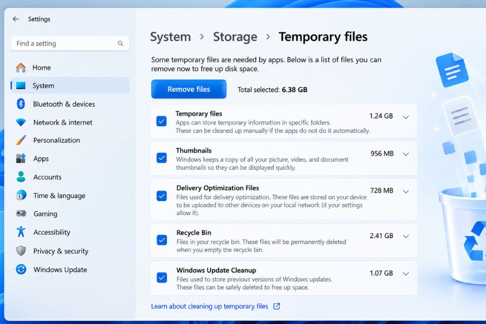 Cách dọn rác Windows 11 tăng dung lượng ổ C nhanh chóng 12
