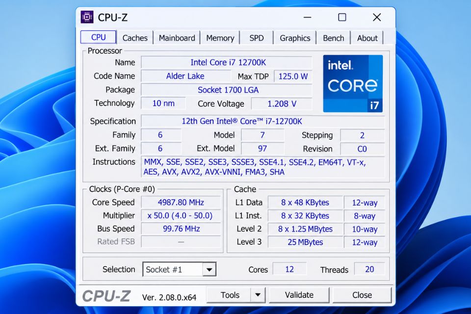 Cách ép xung CPU bằng phần mềm trên Windows 11 9
