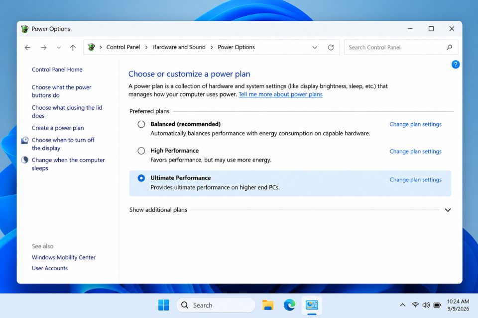 Cách mở Ultimate Performance Windows 11 bằng lệnh CMD nhanh chóng 12