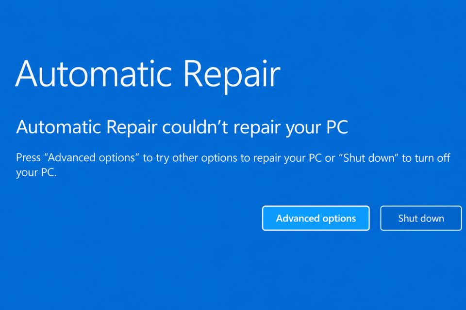 Cách sửa lỗi Automatic Repair Loop Windows 11 lặp vô hạn 6 Cách sửa lỗi Automatic Repair Loop Windows 11 lặp vô hạn 6