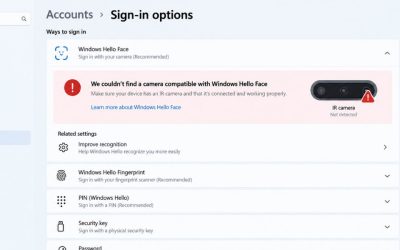 Cách sửa lỗi Windows Hello Face không hoạt động trên Windows 11