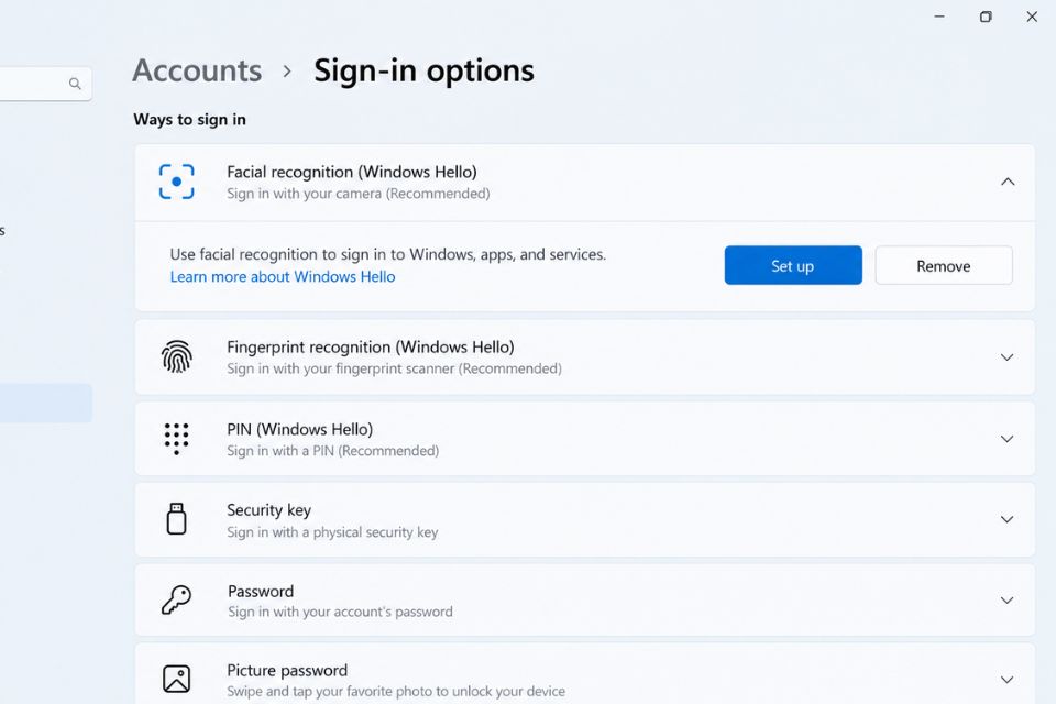 Cách sửa lỗi Windows Hello Face không hoạt động trên Windows 11 9