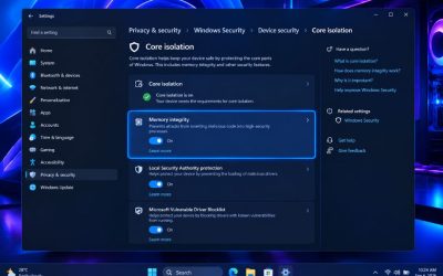 Cách tắt Core Isolation Windows 11 để chơi game đỡ drop FPS