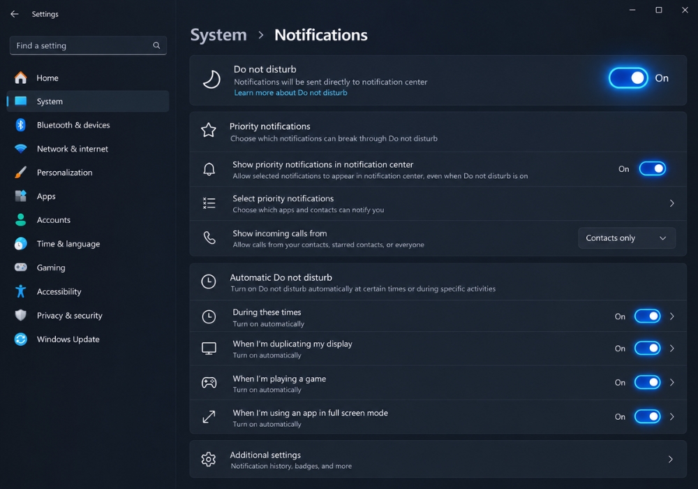 Cách tắt thông báo Notifications phiền phức trên Windows 11 nhanh chóng 7