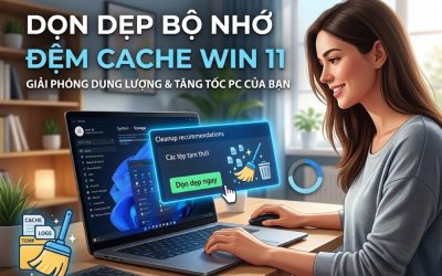 Dọn dẹp bộ nhớ đệm Cache Win 11: 6 cách giúp máy nhẹ và mượt hơn