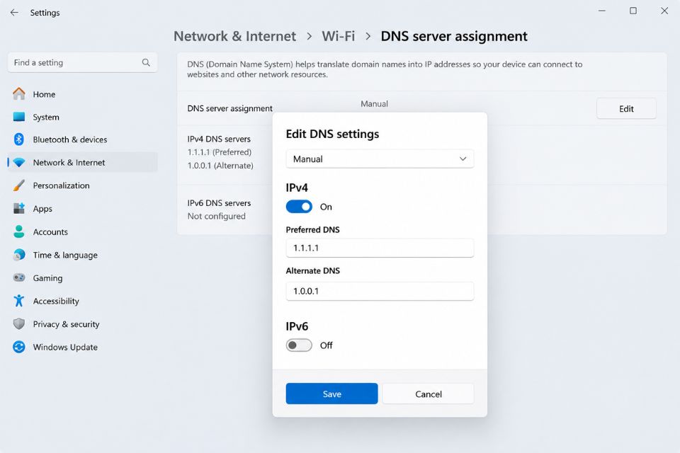 Fix lỗi không kết nối được WiFi Windows 11 chấm than vàng 10