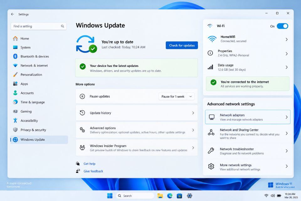 Fix lỗi không kết nối được WiFi Windows 11 chấm than vàng 12