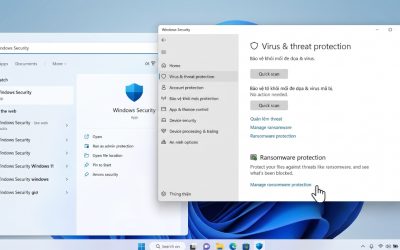 Hướng Dẫn Bật Bảo Mật Chống Mã Độc Ransomware Protection Trên Windows 11