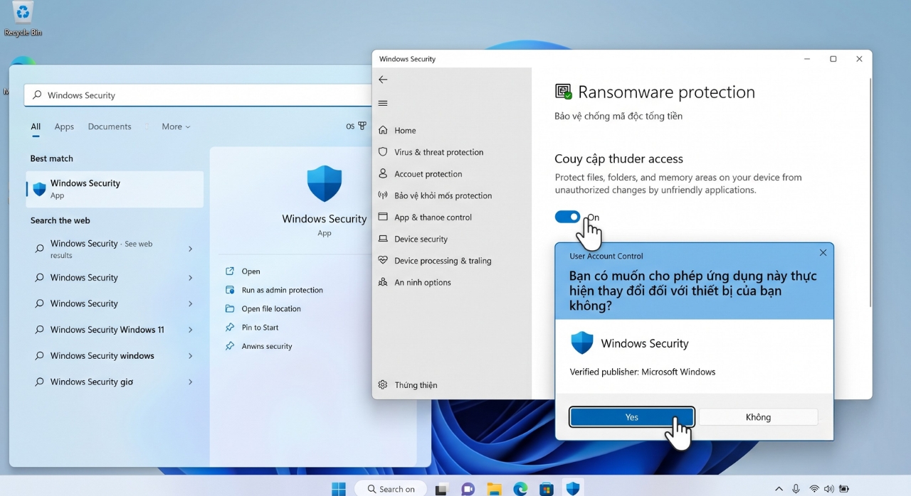 Hướng Dẫn Bật Bảo Mật Chống Mã Độc Ransomware Protection Trên Windows 11 7
