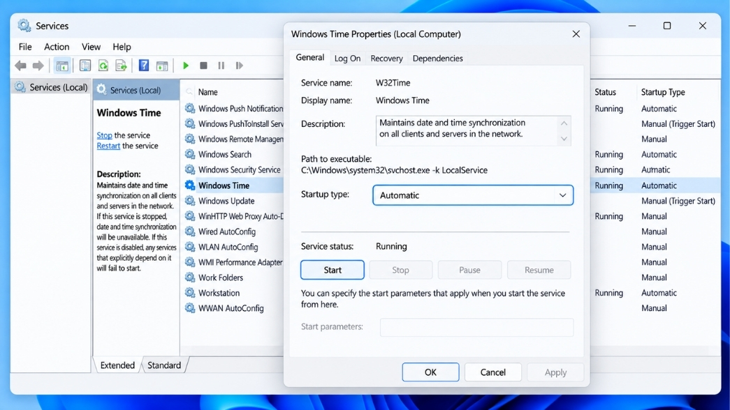 Đồng Bộ Lại Thời Gian Windows 11 Chuẩn Múi Giờ Bangkok Hanoi Jakarta