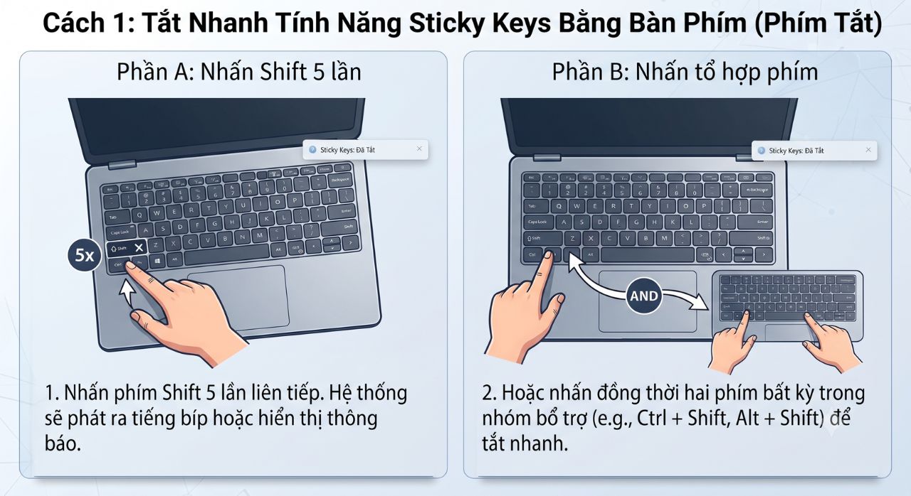 Hướng Dẫn Sửa Lỗi Kẹt Phím Ảo (Shift, Ctrl, Alt) Và Tắt Sticky Keys Trên Windows 11 5