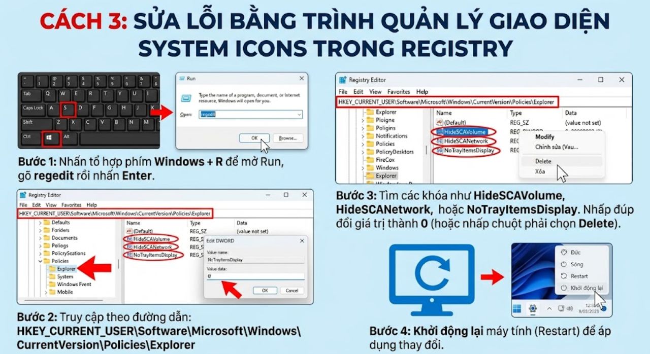 Hướng Dẫn Sửa Lỗi Mất Biểu Tượng Pin, Loa, Wi-Fi Ở Góc Màn Hình Taskbar Trên Windows 11 6